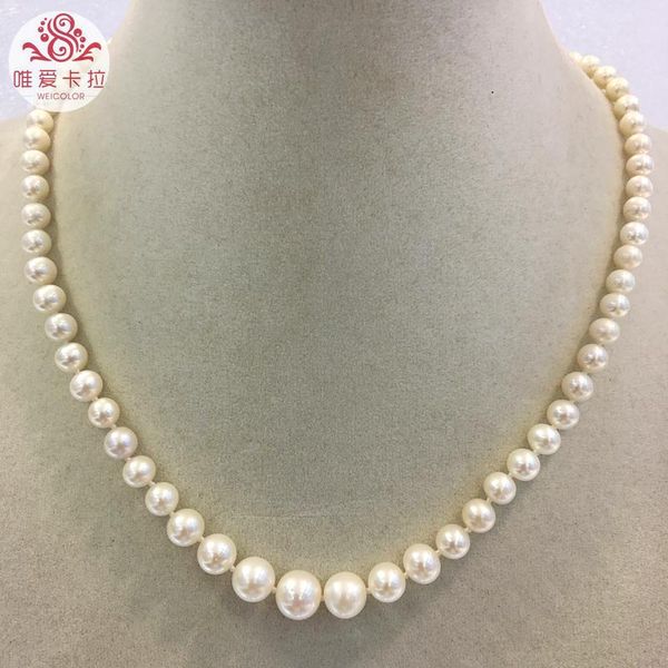 weicolor tower design(6.5-9.5mm) shiny nearound white natural cultured freshwater pearl necklace with nice magnet clasp, Golden;silver
weicolor tower design(6.5-9.5mm) shiny nearound white natural cultured freshwater pearl necklace with nice magnet clasp, Golden;silver
