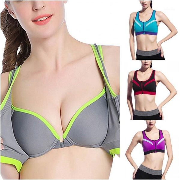 gym clothing women shockproof sports bra push up with inner pad raceback front zipper fitness yoga breathable seamless running vest 1, White;black
gym clothing women shockproof sports bra push up with inner pad raceback front zipper fitness yoga breathable seamless running vest 1, White;black