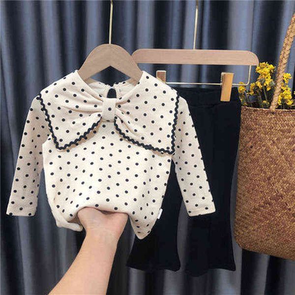 children's clothing 2021 autumn new baby girl cute polka dot and flared pants two-piece suit y220310, White
children's clothing 2021 autumn new baby girl cute polka dot and flared pants two-piece suit y220310, White
