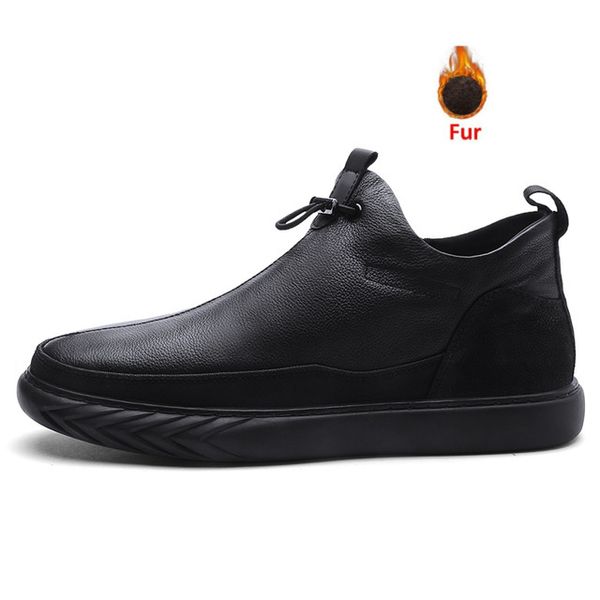 new man genuine casual winter leather with warm skin men's shoes black chelsea zapatos boots 45ac, Black;brown
new man genuine casual winter leather with warm skin men's shoes black chelsea zapatos boots 45ac, Black;brown