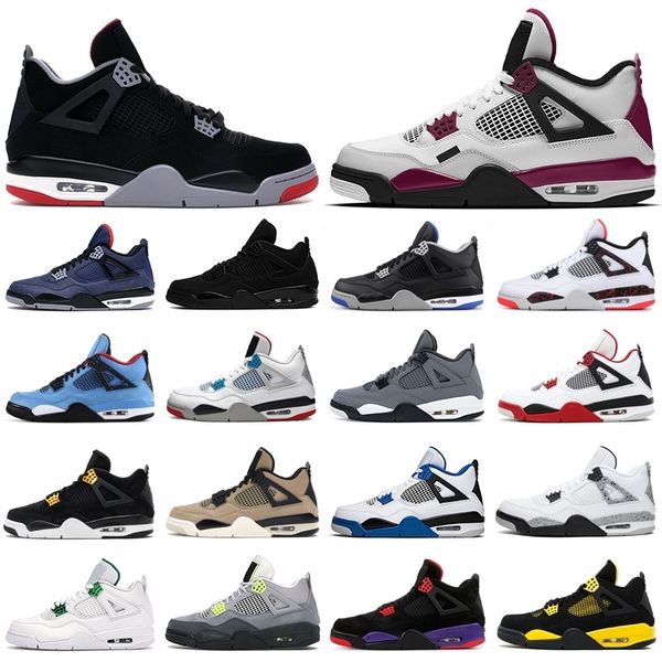 new 4s mens basketball shoes jumpman 4 pure money black cat bred metallic purple bordeaux cool grey thunder loyal blue men sports sneakers
new 4s mens basketball shoes jumpman 4 pure money black cat bred metallic purple bordeaux cool grey thunder loyal blue men sports sneakers
