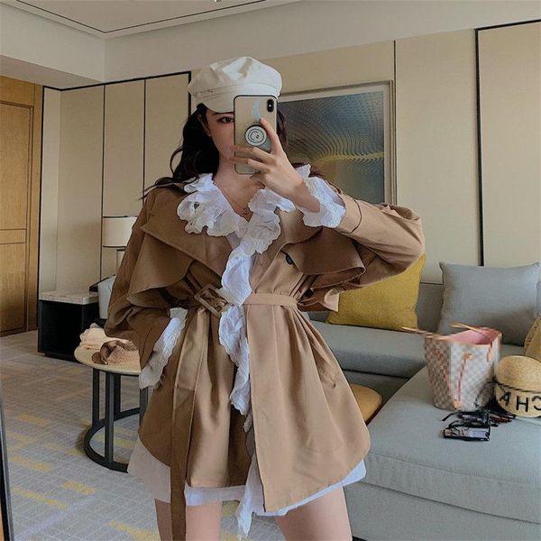 women's jackets alien kitty khaki women stylish v-neck 2021 waist-controlled cardigans solid chic all-match lace up casual loose coats, Black;brown
women's jackets alien kitty khaki women stylish v-neck 2021 waist-controlled cardigans solid chic all-match lace up casual loose coats, Black;brown