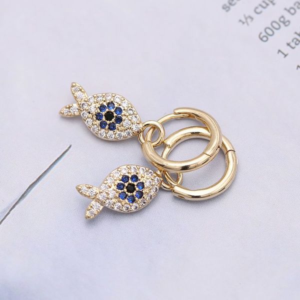 new fashion temperament cute cartoon animal heart luck fish earrings microcrystalline zircon creative earrings, Silver
new fashion temperament cute cartoon animal heart luck fish earrings microcrystalline zircon creative earrings, Silver
