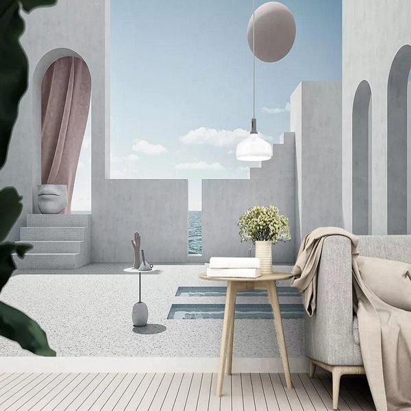 new custom 3d large mural wallpaper geometric sphere modern architectural space children's room tv background living bedroom
new custom 3d large mural wallpaper geometric sphere modern architectural space children's room tv background living bedroom