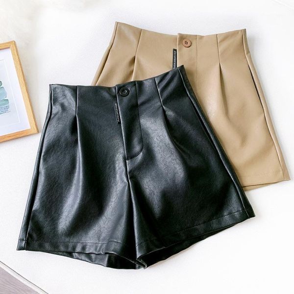 women's shorts black brown pu leather women streetwear high waist faux short autumn winter 2021 female clothes drop1, White;black
women's shorts black brown pu leather women streetwear high waist faux short autumn winter 2021 female clothes drop1, White;black