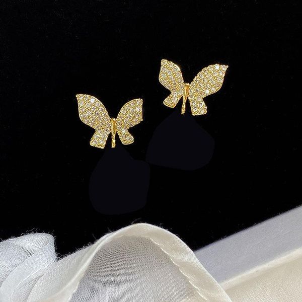 s925 sterling silver butterfly earrings elegant french retro ins earrings female cz crystal trendy silver jewelry women, Golden;silver
s925 sterling silver butterfly earrings elegant french retro ins earrings female cz crystal trendy silver jewelry women, Golden;silver