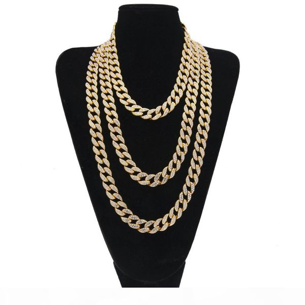 18 20 24 30inches iced out bling rhinestone gold silver miami cuban link chain men hip hop necklace jewelry
18 20 24 30inches iced out bling rhinestone gold silver miami cuban link chain men hip hop necklace jewelry