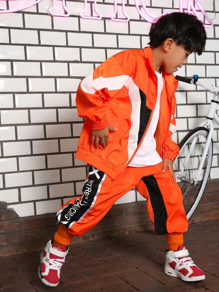 stage wear children's hip hop jazz dance costume street suit boys korean loose clothes girls modern performance clothing, Black;red
stage wear children's hip hop jazz dance costume street suit boys korean loose clothes girls modern performance clothing, Black;red