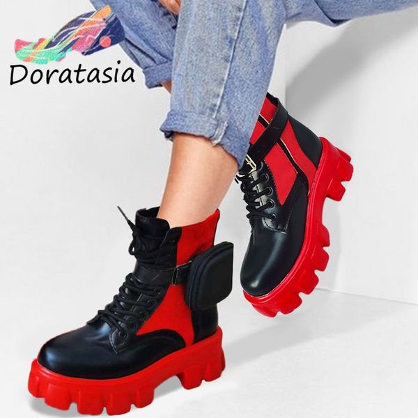 ins brand luxury punk female motorcycle boots platform chunky heel bags shoes lace ankle boots women stylish buckle shoes woman c1120, Black 
ins brand luxury punk female motorcycle boots platform chunky heel bags shoes lace ankle boots women stylish buckle shoes woman c1120, Black