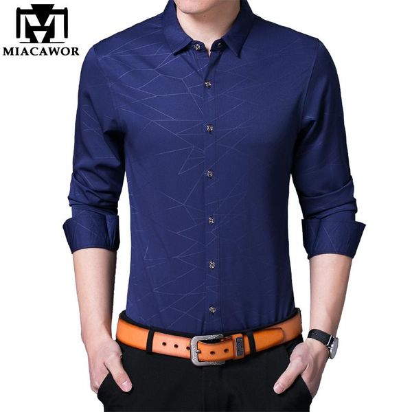 men's casual shirts miacawor business shirt men slim fit camisa masculina long sleeve autumn blusa clothes c527, White;black
men's casual shirts miacawor business shirt men slim fit camisa masculina long sleeve autumn blusa clothes c527, White;black