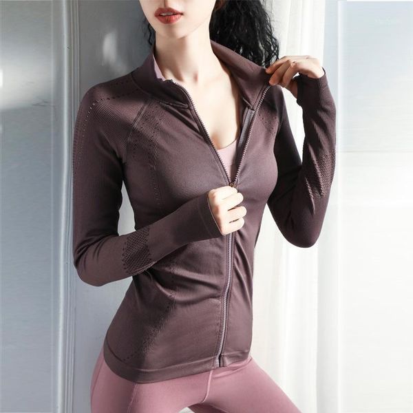 yoga outfits slim women shirts solid fitness qiuck dry zipper thumb running training sport seamless gym t female1, White;red
yoga outfits slim women shirts solid fitness qiuck dry zipper thumb running training sport seamless gym t female1, White;red