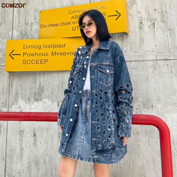 fashion women denim jackets hole long sleeve loose 2020 autumn jeans coats hip hop punk streetwear clothes ropa mujer1, Black;brown
fashion women denim jackets hole long sleeve loose 2020 autumn jeans coats hip hop punk streetwear clothes ropa mujer1, Black;brown