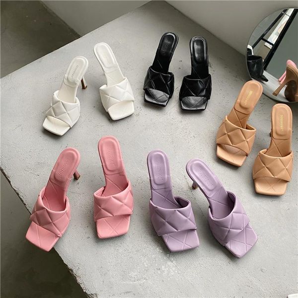 monmoira brand design gingham high heels sandals women elegant summer outdoor slippers women thin heel ladies slides, Black
monmoira brand design gingham high heels sandals women elegant summer outdoor slippers women thin heel ladies slides, Black