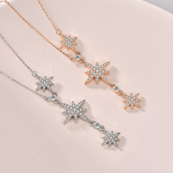 light luxury chomel necklace fashion personality s925 sterling silver tassel eight awn star clavicle chain female one piece dropshipping fas
light luxury chomel necklace fashion personality s925 sterling silver tassel eight awn star clavicle chain female one piece dropshipping fas