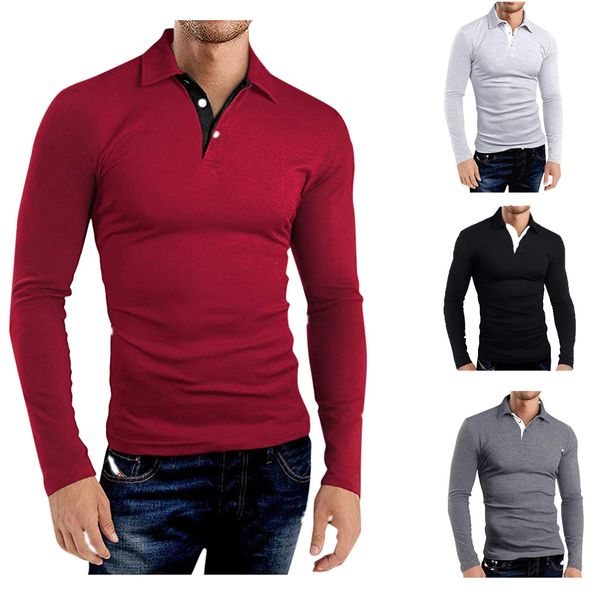 spring autumn new men's casual long sleeve slim warm t-shirt solid color lapel t shirt for men, White;black
spring autumn new men's casual long sleeve slim warm t-shirt solid color lapel t shirt for men, White;black