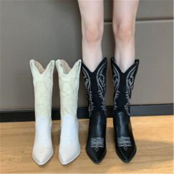 new winter 2021 fall fashions leather from the western vintage woman cowboy slide on toe pointed mid-calf calf boots high heels shoes bok9, Black
new winter 2021 fall fashions leather from the western vintage woman cowboy slide on toe pointed mid-calf calf boots high heels shoes bok9, Black