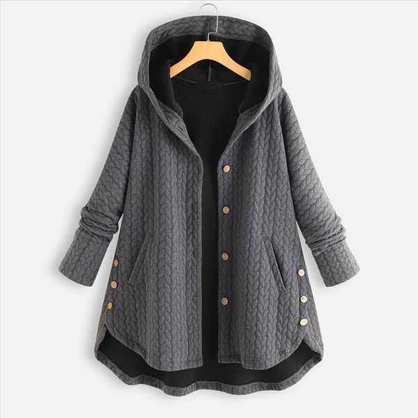 hoodies women plus size jacket coat winter autumn warm casual button pockets high twist pattern long sleeve hooded coat moletom, Black;brown
hoodies women plus size jacket coat winter autumn warm casual button pockets high twist pattern long sleeve hooded coat moletom, Black;brown