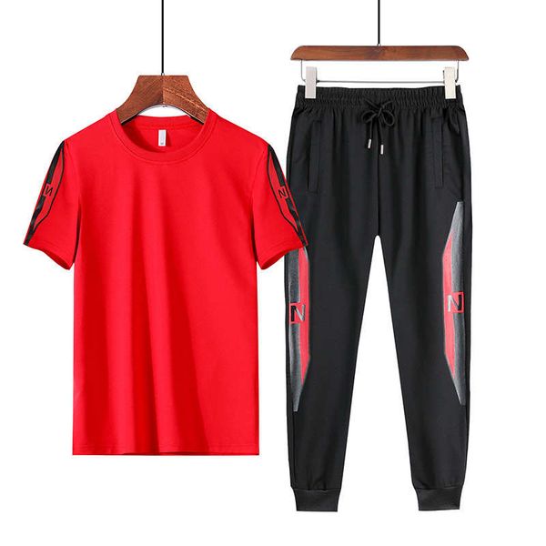 2020 new 2-piece summer sports short sleeve pants set casual running men's extra size, Gray
2020 new 2-piece summer sports short sleeve pants set casual running men's extra size, Gray