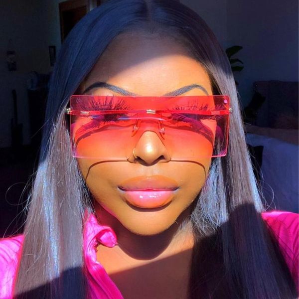 sunglasses oversized brown 2021 women retro vintage rimless eyewear feminino big shades, White;black
sunglasses oversized brown 2021 women retro vintage rimless eyewear feminino big shades, White;black