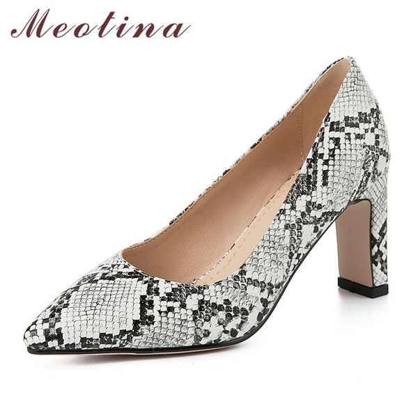 women pumps snake print thick high heels elegant pointed toe party shoes lady spring white big size 43210, Black
women pumps snake print thick high heels elegant pointed toe party shoes lady spring white big size 43210, Black