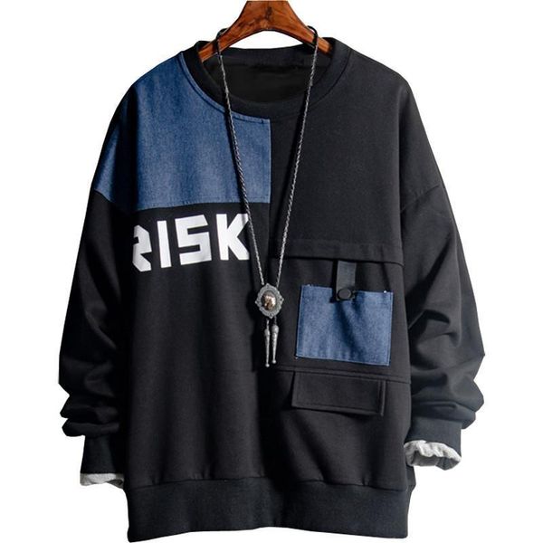 plus size 5xl 6xl 7xl 8xl 9xl thick patchwork men's sweatshirts casual pullover hoodless sweatshirt hip hop male streetwear, Black
plus size 5xl 6xl 7xl 8xl 9xl thick patchwork men's sweatshirts casual pullover hoodless sweatshirt hip hop male streetwear, Black