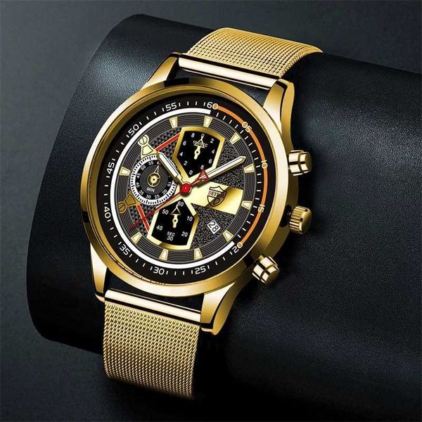 2022 fashion watches for men business stainless steel mesh belt quartz wristwatch calendar clock luxury man casual leather watch, Slivery;brown
2022 fashion watches for men business stainless steel mesh belt quartz wristwatch calendar clock luxury man casual leather watch, Slivery;brown