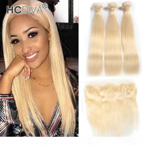 613 blonde hair bundles with lace frontal brazliian virgin straight human hair with 13*4 ear to ear closure 9a good quality wholesale, Black;brown 
613 blonde hair bundles with lace frontal brazliian virgin straight human hair with 13*4 ear to ear closure 9a good quality wholesale, Black;brown