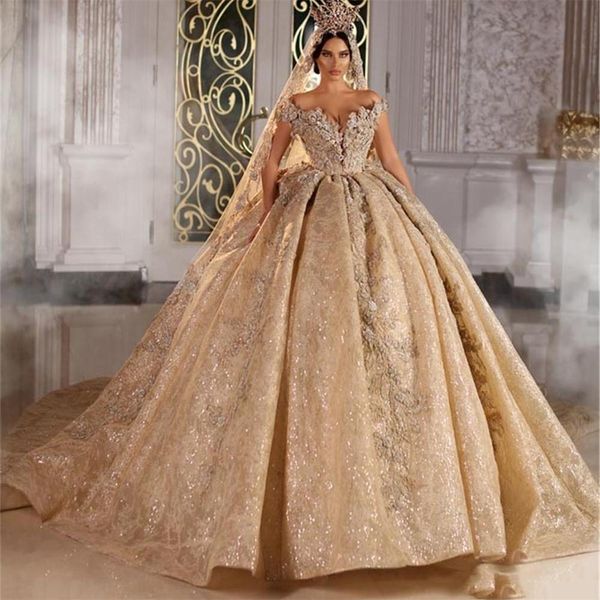 luxurious ball gown wedding dresses appliques off shoulder lace up vintage bridal gowns custom made heavy wedding dress, White
luxurious ball gown wedding dresses appliques off shoulder lace up vintage bridal gowns custom made heavy wedding dress, White