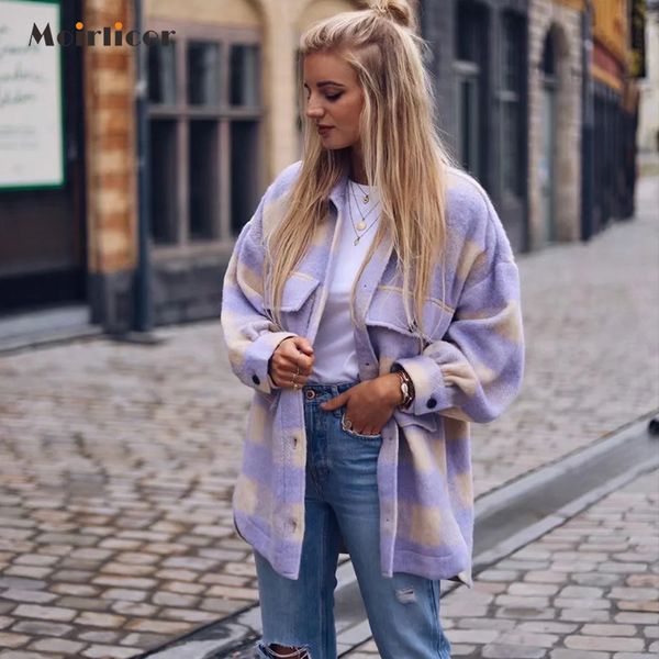 vintage purple lattice long jacket coat plaid woolen shirt jack women spring shirt jacket oversized plus size women jacket 201026, Black;brown
vintage purple lattice long jacket coat plaid woolen shirt jack women spring shirt jacket oversized plus size women jacket 201026, Black;brown