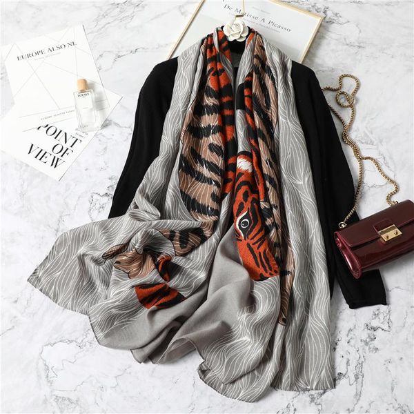 design tiger pattern scarf women autumn winter pashmina shawl lady wraps neck hijab headband scarves warm bufanda 2020 new wmtwjw bdesybag, Blue;gray
design tiger pattern scarf women autumn winter pashmina shawl lady wraps neck hijab headband scarves warm bufanda 2020 new wmtwjw bdesybag, Blue;gray