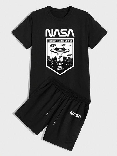 extended sizes men slogan & cartoon graphic tee & drawstring waist shorts x0ed#, Gray
extended sizes men slogan & cartoon graphic tee & drawstring waist shorts x0ed#, Gray