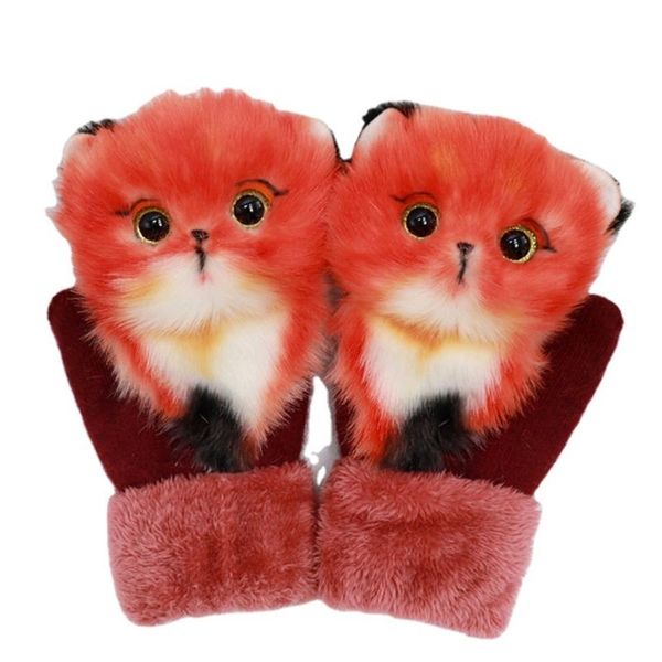 five fingers gloves women men winter knitted cute 3d fluffy cartoon animal thermal mittens x7jb, Blue;gray
five fingers gloves women men winter knitted cute 3d fluffy cartoon animal thermal mittens x7jb, Blue;gray