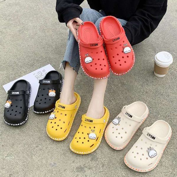 cave female summer thick bottom anti slip cute slippers cartoon baotou sandals rogue rabbit beach shoes, Black
cave female summer thick bottom anti slip cute slippers cartoon baotou sandals rogue rabbit beach shoes, Black