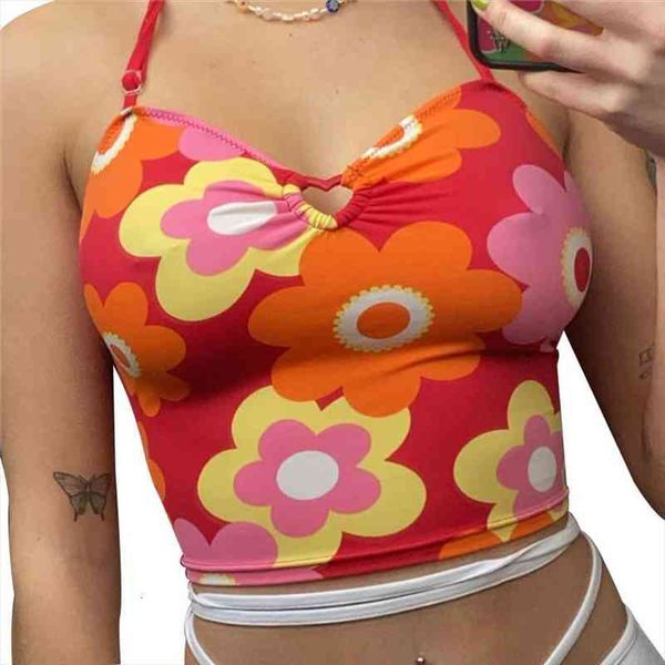 fashion trend women crop cami sleeveless halter neck floral print cut out slim fit camisole for summer daily, White
fashion trend women crop cami sleeveless halter neck floral print cut out slim fit camisole for summer daily, White