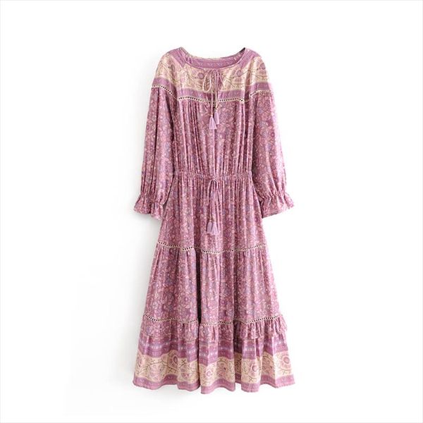 long sleeve midi dress 2021 bohemian floral print vestido dresses vintage loose autumn women dress beach casual dresses, Black;gray
long sleeve midi dress 2021 bohemian floral print vestido dresses vintage loose autumn women dress beach casual dresses, Black;gray