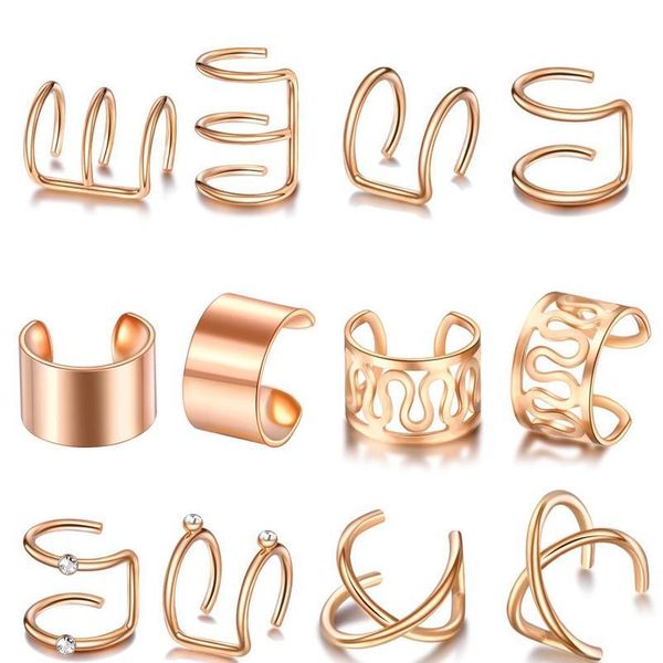 ear cuff gold leaves non-piercing ear clips fake cartilage earring jewelry for women men wholesa qylhog, Silver
ear cuff gold leaves non-piercing ear clips fake cartilage earring jewelry for women men wholesa qylhog, Silver