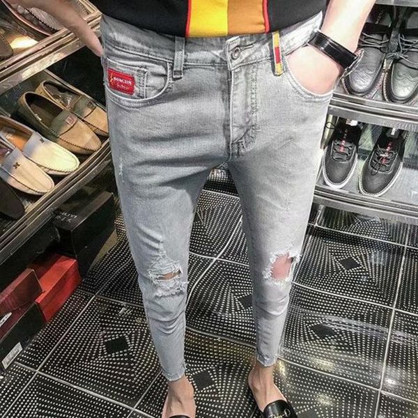 new 2021 fashion ripped jeans men's hole street hip hop grey little feet student social guy korean all-match casual pencil jeans, Blue
new 2021 fashion ripped jeans men's hole street hip hop grey little feet student social guy korean all-match casual pencil jeans, Blue