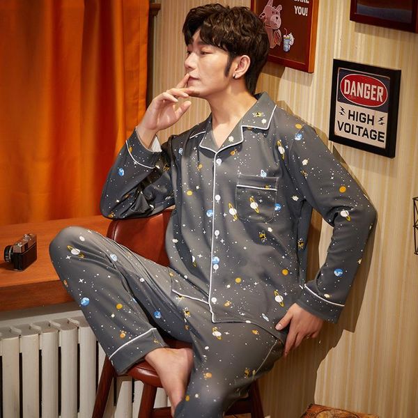 winter men's pajamas comfortable cute cartoon planet print pajamas cotton home wear large size loose warm lounge wear sleepwear, Black;brown
winter men's pajamas comfortable cute cartoon planet print pajamas cotton home wear large size loose warm lounge wear sleepwear, Black;brown