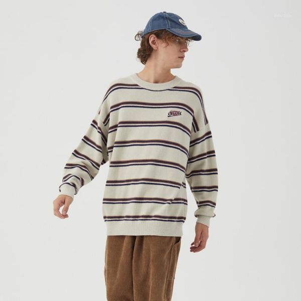 striped casual 2021 korean vintage clothes knitted retro sweater harajuku men clothing pull homme sweaters pullover sweter1, White;black
striped casual 2021 korean vintage clothes knitted retro sweater harajuku men clothing pull homme sweaters pullover sweter1, White;black