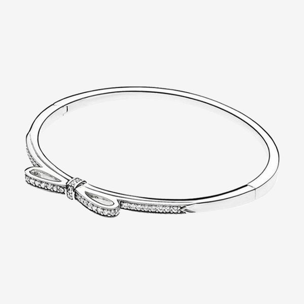original 925 sterling silver pan bracelet new style with crystal cz bow bracelet fit european charm bracelets women jewelry, Black
original 925 sterling silver pan bracelet new style with crystal cz bow bracelet fit european charm bracelets women jewelry, Black