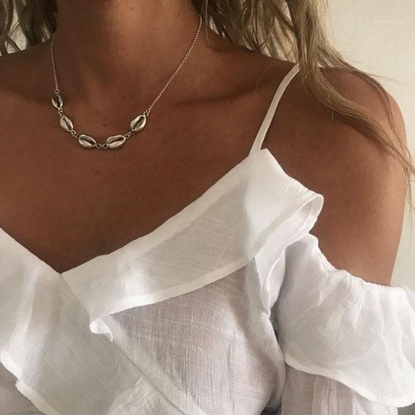 choker conch necklaces chain women trendy simple girl silver color bohemia necklace jewelry girls kpop collares naszyjnik1, Golden;silver
choker conch necklaces chain women trendy simple girl silver color bohemia necklace jewelry girls kpop collares naszyjnik1, Golden;silver