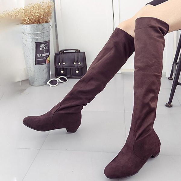 women thigh high boots over the knee suede boots winter and autumn woman shoes plus size 35-40 botas mujer femininas, Black
women thigh high boots over the knee suede boots winter and autumn woman shoes plus size 35-40 botas mujer femininas, Black