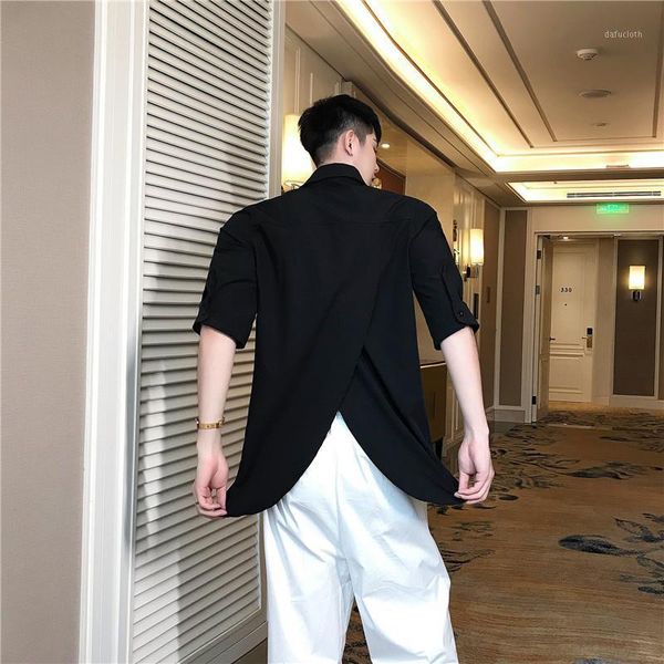 men vintage short sleeve dark open back shirt black shirts male women streetwear hip hop party stage show dress shirt1, White;black
men vintage short sleeve dark open back shirt black shirts male women streetwear hip hop party stage show dress shirt1, White;black