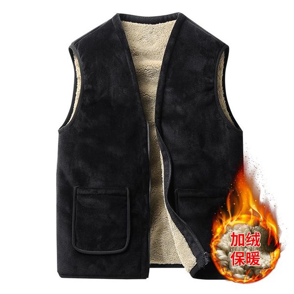 vest mens jacket men's winter vest fleece waistcoat casual warm sleeveless jacket without sleeves plus size old mens clothing, Black;white
vest mens jacket men's winter vest fleece waistcoat casual warm sleeveless jacket without sleeves plus size old mens clothing, Black;white