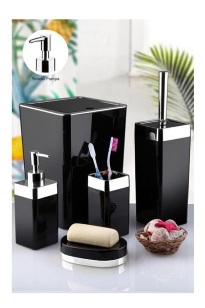 bath accessory set luxury bathroom toilet - 5 pcs trash can soap dispenser brush toothbrush container dispense
bath accessory set luxury bathroom toilet - 5 pcs trash can soap dispenser brush toothbrush container dispense