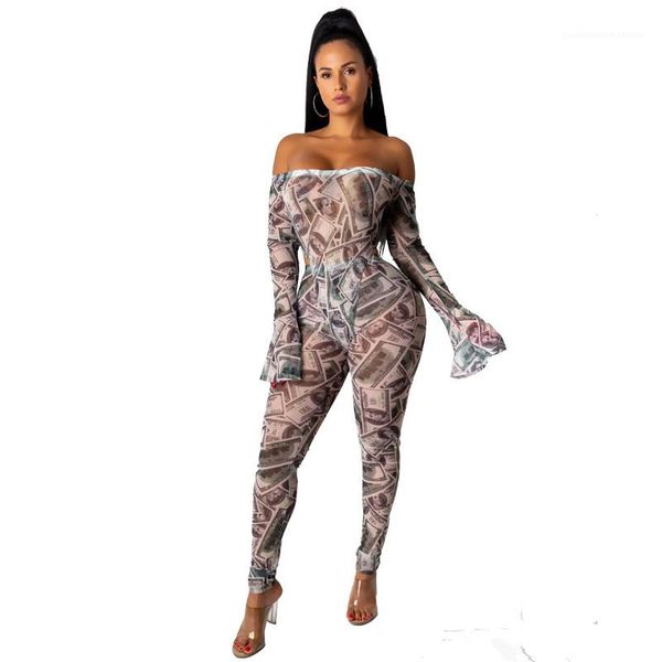 sheer flared sleeves skinny jumpsuits slim slash neck womens clothes printed designer womens rompers fashion, Black;white
sheer flared sleeves skinny jumpsuits slim slash neck womens clothes printed designer womens rompers fashion, Black;white
