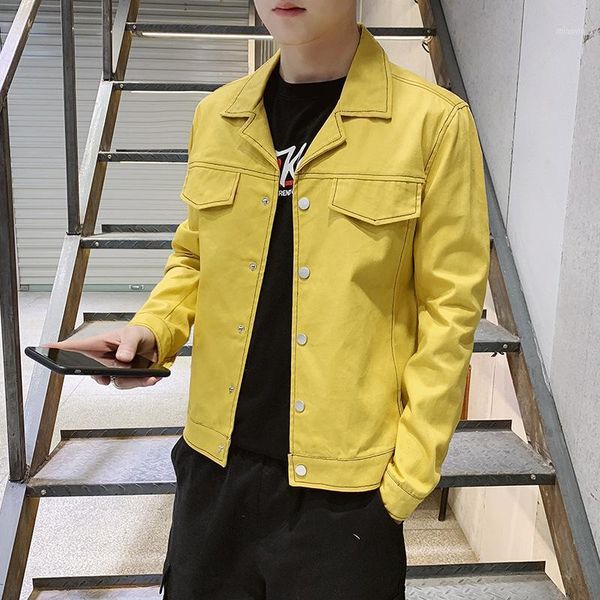 spring 2021 new men casual jacket tide fall handsome denim jacket1, Black;brown
spring 2021 new men casual jacket tide fall handsome denim jacket1, Black;brown