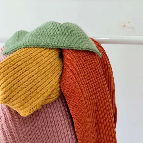 korean version ins children's pure small label scarf autumn and winter candy color straight stripe knitting wool warm collar tide3knu, Red;brown
korean version ins children's pure small label scarf autumn and winter candy color straight stripe knitting wool warm collar tide3knu, Red;brown