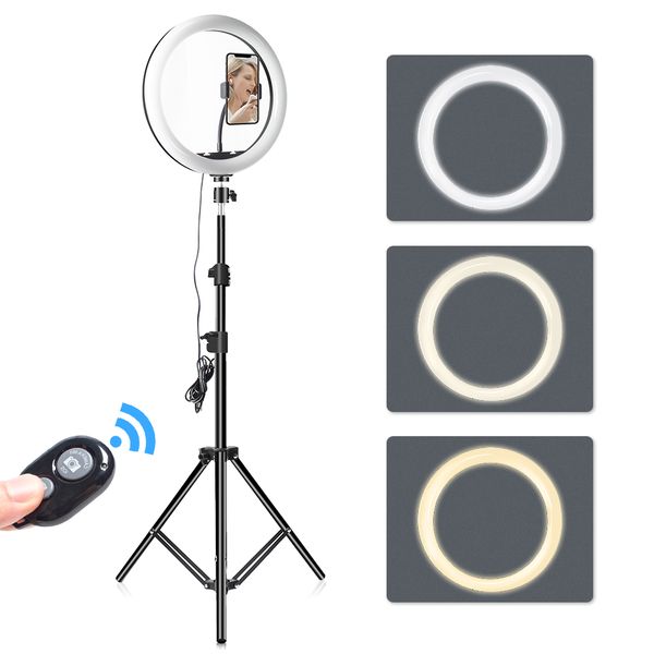 ring light 12 inch 30cm round light with 160cm 3 phone holders stand studio light kit ring lampe tripod for vlog streaming
ring light 12 inch 30cm round light with 160cm 3 phone holders stand studio light kit ring lampe tripod for vlog streaming