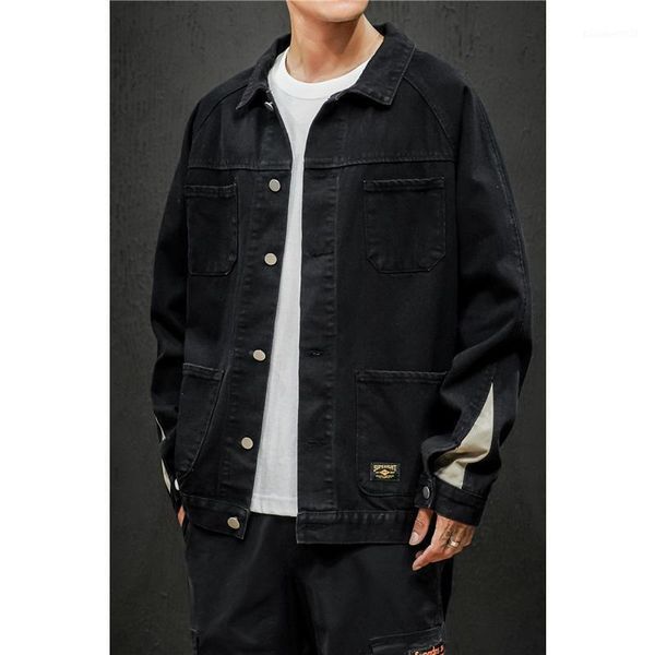 men's jackets autumn mens denim jacket trendy fashion bomber thin ripped male cowboy jackets1, Black;brown
men's jackets autumn mens denim jacket trendy fashion bomber thin ripped male cowboy jackets1, Black;brown